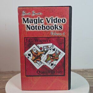 Brad Burts Magic Video Notebooks Vol. 1 J.C. Wagners Queens Debate VHS Tape